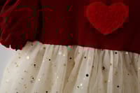 Baby Girl Flying Sleeves Red Heart Tulle Summer Princess Dress (6 months to 3 years)_img_3