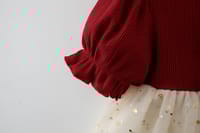 Baby Girl Flying Sleeves Red Heart Tulle Summer Princess Dress (6 months to 3 years)_img_4