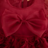 Baby Girl Flying Sleeves Elegant 3D Rose Summer Princess Dress (6 months to 3 years)_img_8