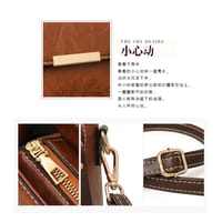 Vintage Textured Leather Crossbody Satchel for Women._img_7