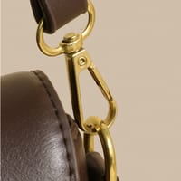 Vintage Brown Houndstooth Crossbody Bag for Women._img_5