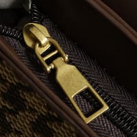 Vintage Brown Houndstooth Crossbody Bag for Women._img_4