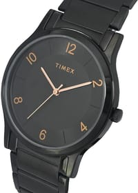TIMEX Black Dial Stainless Steel Analog Watch_img_3