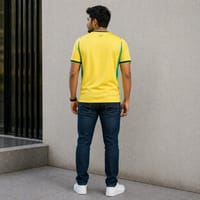 Men's Brazil Football World Cup 2026 Dri-FIT Home Jersey – Breathable Premium Yellow Brasil Football Official Jersey_img_2