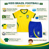 Kids Boy Premium Brazil Football World Cup 2026 Jersey Set (1 to 6 years)_img_12