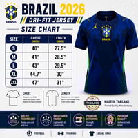 Men's Brazil Football World Cup 2026 Dri-FIT Away Jersey – Breathable Premium Blue Brasil Football Official Jersey_img_12