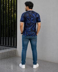 Men's Argentina Football World Cup 2026 CLIMACOOL Away Jersey – Breathable Premium Argentina Black Blue Football Official Jersey_img_2