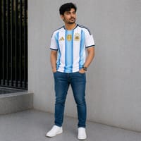 Men's Argentina Football World Cup 2026 CLIMACOOL Home Jersey – Breathable Premium Argentina Football Official Jersey_img_1