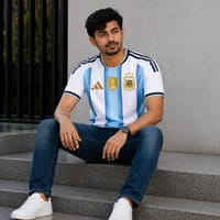 Men's Argentina Football World Cup 2026 CLIMACOOL Home Jersey – Breathable Premium Argentina Football Official Jersey_img_3