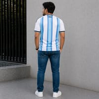 Men's Argentina Football World Cup 2026 CLIMACOOL Home Jersey – Breathable Premium Argentina Football Official Jersey_img_2