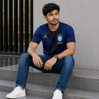 Men's Brazil Football World Cup 2026 Dri-FIT Away Jersey – Breathable Premium Blue Brasil Football Official Jersey_img_3