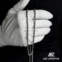 3mm Silver Twist Neck Chain Stainless Steel (GC-315)_img_0