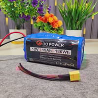 4S 12.8V 15Ah LiFePO4 Battery Pack 32140 100A BMS High-Power Backup Pack_img_1