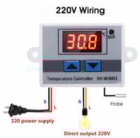 XH-W3001 220V 1500W Digital LED Display Temperature Controller Thermostat_img_0