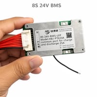 8S 24V LiFePO4 Battery BMS – 25A Common Port (Model: HBJ-PT633A)_img_0