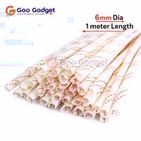 6mm Fiberglass Sleeving High Temperature Insulated Glass Fiber Tube 1 Meter_img_0