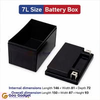7L Size Battery Box Case for Motorcycle LiFePO4 Battery Pack_img_0