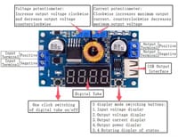 XL4015 75W 5A DC-DC Adjustable Buck Converter Module with Digital Voltmeter & USB Output_img_3