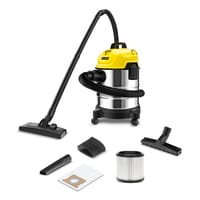 KARCHER WD 1s Classic Wet and Dry Vacuum Cleaner | 1300W Power | 18L Stainless Steel Tank | Stock No: 10983240_img_0