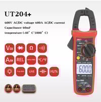 UNI-T UT200+ Series Digital Clamp Meters | 400A/600A | True RMS | NCV | CAT III 300V | Models: UT201+ | UT202+ | UT202A+ | UT203+ | UT204+_img_5