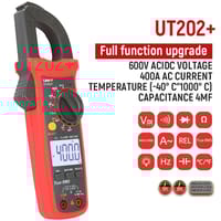 UNI-T UT200+ Series Digital Clamp Meters | 400A/600A | True RMS | NCV | CAT III 300V | Models: UT201+ | UT202+ | UT202A+ | UT203+ | UT204+_img_2