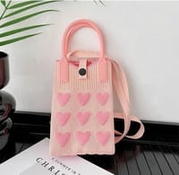 Korean Knit Mobile Bag ( Handle+Strap )_img_8