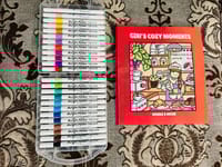 24 Acrylic Brush Pen + One Book (Combo)_img_1