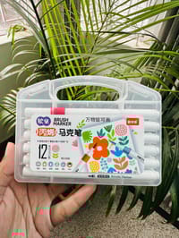 12 Acrylic Brush Pen + One Book Combo_img_3