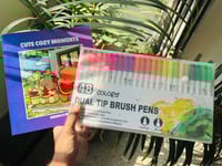 60 Dual Tip Brush Pen + One Book (Combo)_img_3