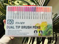 60 Dual Tip Brush Pen + One Book (Combo)_img_6