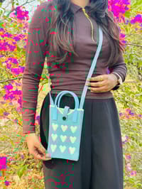 Korean Knit Mobile Bag ( Handle+Strap )_img_2