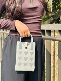 Korean Knit Mobile Bag ( Handle+Strap )_img_0