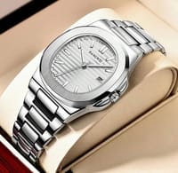 POEDAGAR Luxury Watch Business Waterproof Male Clock Luminous Date Stainl_img_1