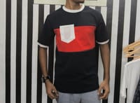 Nevy & Red Contrast Drop-Sholder_img_1