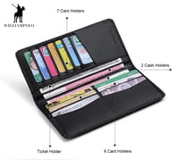 Ultrathin Slim Long Leather Men Wallet_img_2
