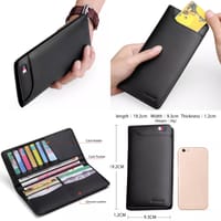Ultrathin Slim Long Leather Men Wallet_img_1