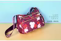 Light Maroon Korean sports travel shoulder bag_img_1