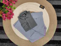 Deep Ash shirt with Ash formal pant combo_img_0