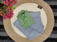 Lemon shirt with ash formal pant combo_img_0