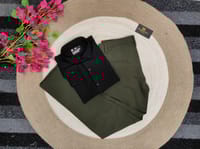 Black shirt with olive formal pant combo_img_0