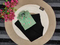 Lemon shirt with black formal pant combo_img_0