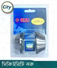 গুলি সিকিউরিটি লক ওয়ান সাইড কী ওয়ান সাইড নব সিস্টেম ডেডবোল্ট সিলভার কালার দরজার লক_img_0