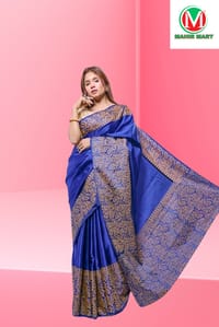 সলিড কালার প্রিন্টেড সিল্ক শাড়ি_img_0