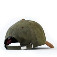 Episodes Olive Solid Contrast Suede Cap_img_2
