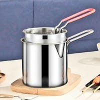 Deep Frying Pot Orginal Stainless Steel Kitchen Fryer With Strainer Tempura Fryer Pan Chicken Fried Chicken Cooking Tools_img_3