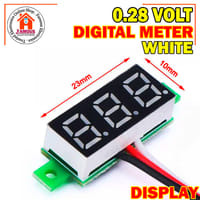 LED Display Mini 0.28 inch DC 0 -100V Digital Voltmeter 100V Volt Panel Indicator Monitor Voltage Meter-1PCS - Compact Digital Voltmeter -White_img_4