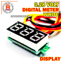 LED Display Mini 0.28 inch DC 0 -100V Digital Voltmeter 100V Volt Panel Indicator Monitor Voltage Meter-1PCS - Compact Digital Voltmeter -White_img_1