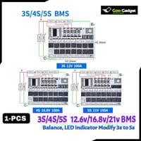 3S 100A BMS – 12V/16.8V/21V Li-ion Lithium Battery Protection Board with Balance Charging S0314_img_0