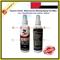 Captain Polish Motorcycles Shining Spray For Bike / Car / Dashboard and Lather -250ml_img_0