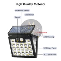💥Auoyo Solar Wall Light Solar Outdoor Lighting LED Motion Sensor Solar Light 270° Wide Angle Lamp Automatic Light IP65 Waterproof Garden Light for Yard Garden Deck Pathway Porch_img_5